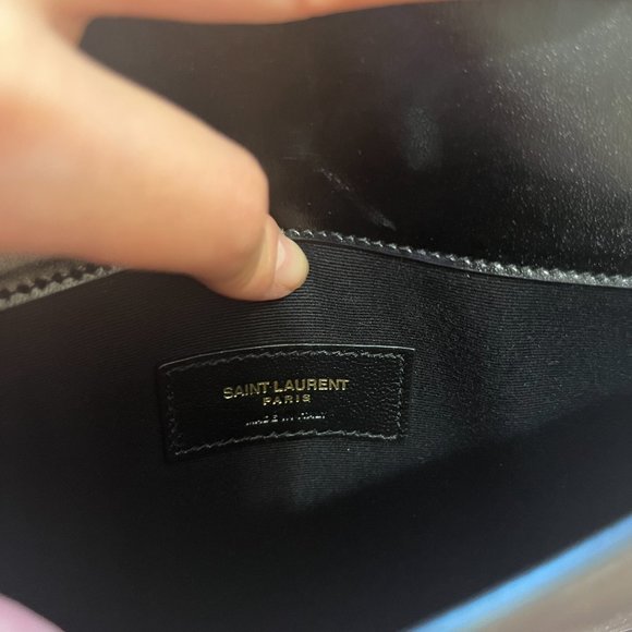 YSL Uptown Pouch/Clutch in Black 100% Authentic - Picture 3 of 5